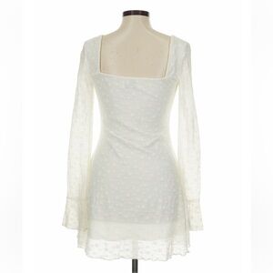 Princess Polly Cream Long Sleeve Dress